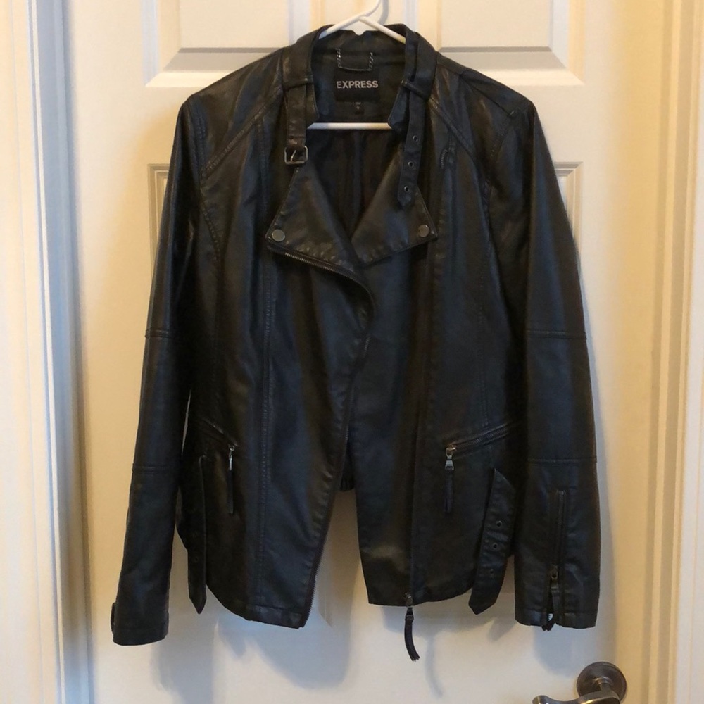 Black motorcycle jacket